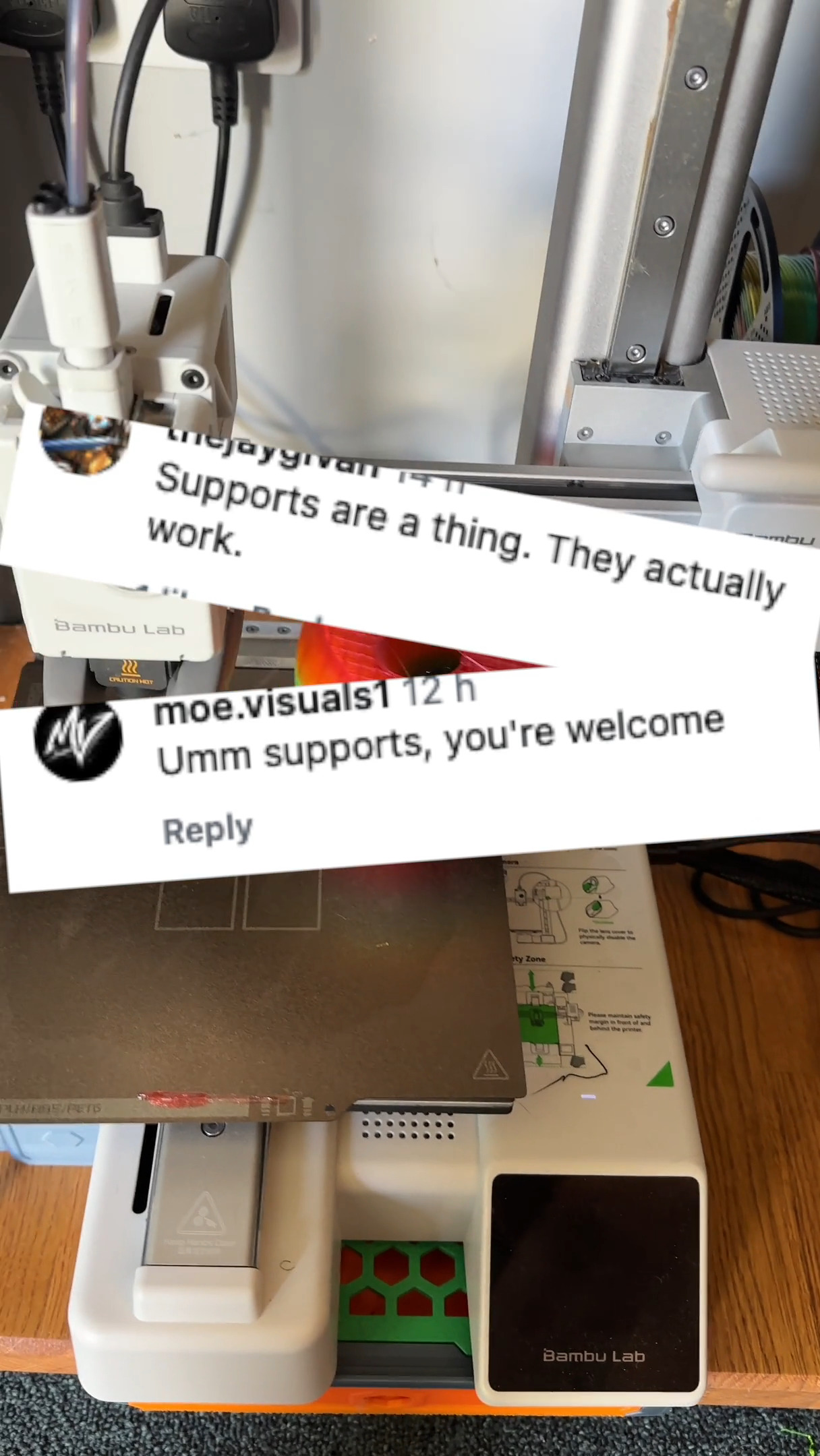 Supports!? Are a thing!?

WHO KNEW!

(I did. But apparently I had forgotten. Appreciate the reminder!)

#3dprinting #fail #oops